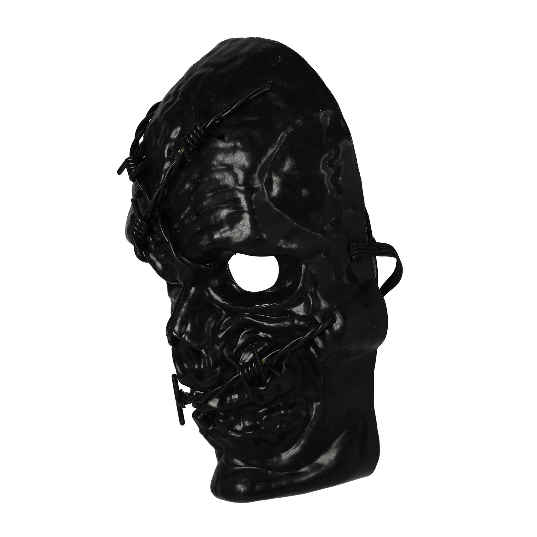 Skull Mask Costume Accessory for Adults, Black, Halloween by Way To Celebrate