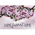 thumbnail image 2 of Kimberly, Allen 14x11 White Modern Wood Framed Museum Art Print Titled - Home Sweet Home Cherry Blossoms, 2 of 4