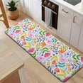 thumbnail image 5 of Pioneer Flower Floral Print Pattern Kitchen Rug Mat,Kitchen Runner Rugs Non Skid Washable,Decorative Kitchen Floor Mats for Kitchen,Sink,Laundry,17"x47.2", 5 of 7