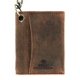 thumbnail image 3 of Cazoro  RFID Vintage Leather Trifold Chain Wallet (Men's), 3 of 5