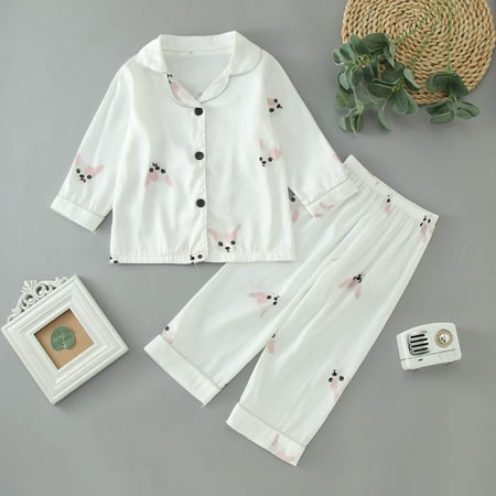 

Toddler Girls Outfit Sets Autumn Winter Long Sleeve Cartoon Prints T Shirt Tops With Pants Holiday Wear