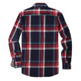 thumbnail image 3 of Coorders Hanes Men's and Big Men's Plaid Flannel Button Down Shirts, Long Sleeve, Sizes S-2XL, 3 of 7