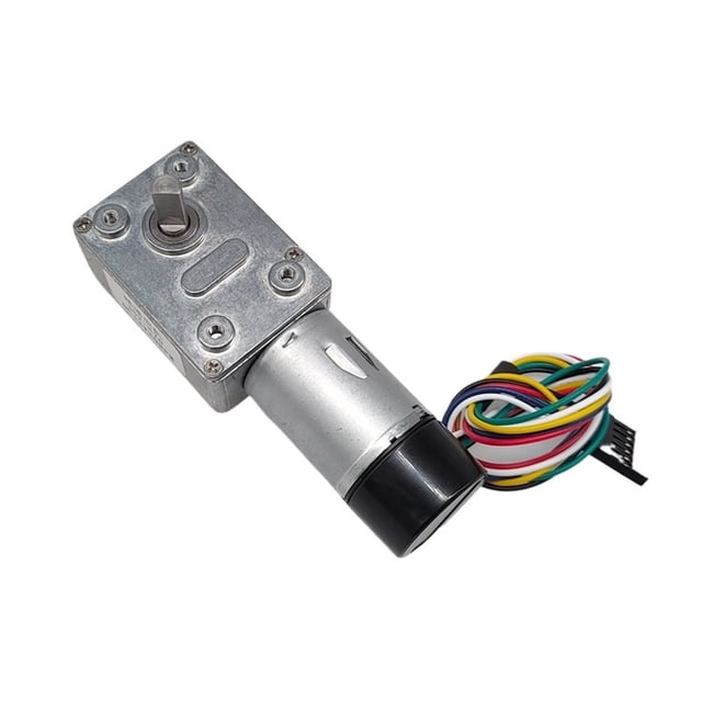 ZGY370EC DC Motor With Hall Encoder 11PPR JGY370 Encode DC12V Worm Gear Motor High Torque 5-200rpm ,Easy to Install