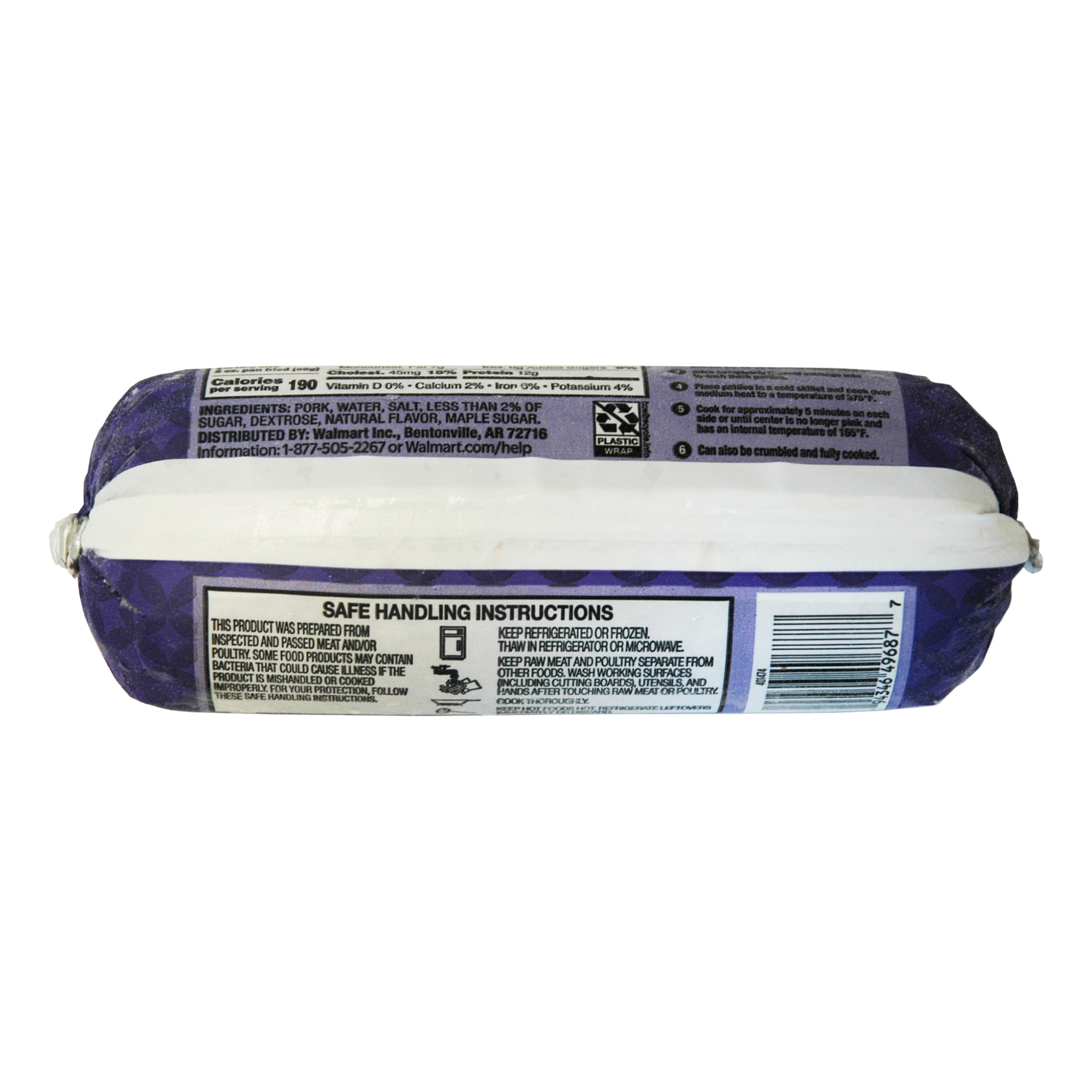 Great Value Maple Premium Sausage Roll, 16 oz
