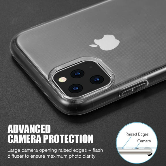 Phone Case for Apple iPhone 15 Pro Max (6.7") Crystal Clear Transparent TPU Flexible Rubber Silicone Ultra Thin Slim Gel Soft Skin Cover [ Clear ]