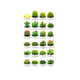 thumbnail image 1 of 24pcs Velas Cactus Aromaticas Suculento Decorativas Malubero Blanco, 1 of 4