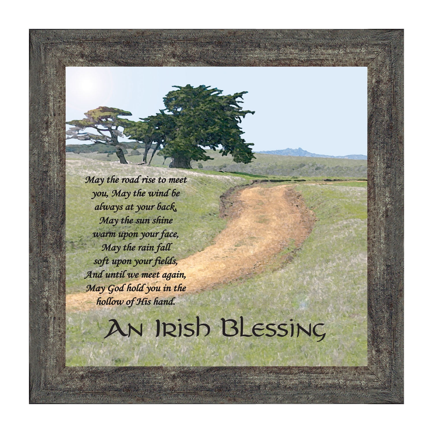 Irish Blessing Wall Decor, May the Road Rise Up to Meet You, Celtic