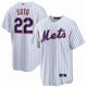 thumbnail image 1 of Camiseta clásica de béisbol blanca de local de los New York Mets, con número de estrella bordado.-XXXL, 1 of 2