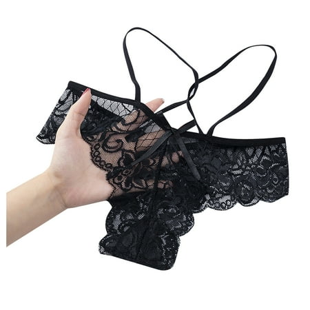 

Zerlibeaful Women Underwear Brief Panties Lace Low Waist Knickers Thongs Panties