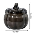 thumbnail image 2 of Halloween Pumpkin Jar Candle Farm Apple Pumpkin Scented 3 Wick Confetti Figural Desktop Thanksgiving Fall Decoration Gifts, 2 of 7