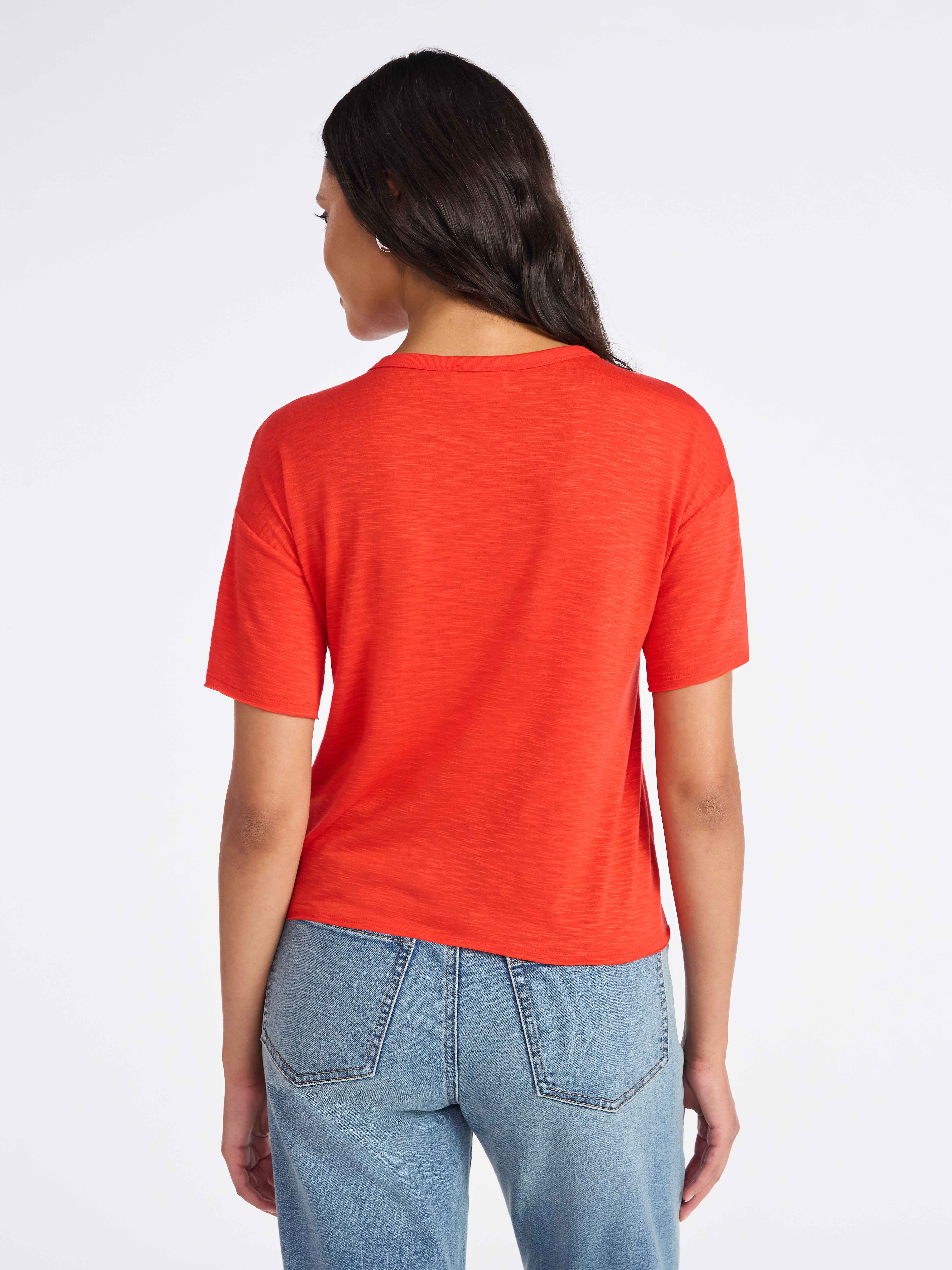 Sofia by Sofia Vergara Women's and Women's Plus Size Sofia Tee with Short Sleeves, Sizes XS-4X