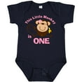 thumbnail image 3 of Inktastic Little Monkey Girl 1st Birthday Girls Baby Bodysuit, 3 of 5