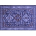 thumbnail image 1 of Ahgly Company Machine Washable Indoor Rectangle Persian Blue Traditional Area Rugs, 6' x 9', 1 of 4