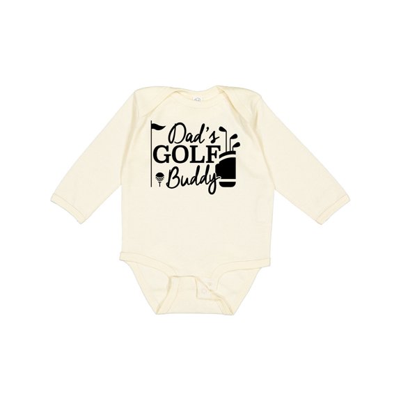 Inktastic Dad's Golf Buddy Boys or Girls Long Sleeve Baby Bodysuit
