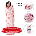 thumbnail image 3 of Manta supermanta portátil para mujeres y hombres, diseño de corazones, 3 of 8