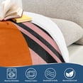 thumbnail image 4 of Yayeee Throw Blanket for Couch Soft Warm 60" x 80" Sofa Chair Bed Decoration, Orange Circle, 4 of 7