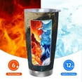 thumbnail image 5 of KLL Colorful Ink Cute Horse Print 40oz Stainless Steel Insulated Car Cup with Spillproof Lid - Keep Your Drink Hot or Cold on the Go-Without Straw, 5 of 8
