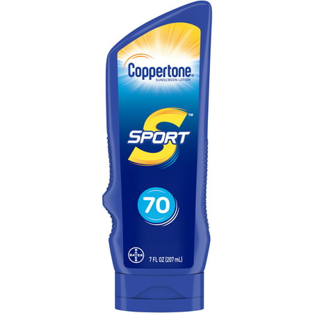 Coppertone Sport Sunscreen Lotion SPF 70, 7 Fluid (Best Lotion For Sun Spots)