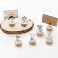 thumbnail image 4 of Decoración hogareña Gwong Precioso Tarjetas Tarjetas Dibujos animados Base de madera Portátil Poner Hierro Photo Clips para dormitorios Gwong 21082265, 4 of 6