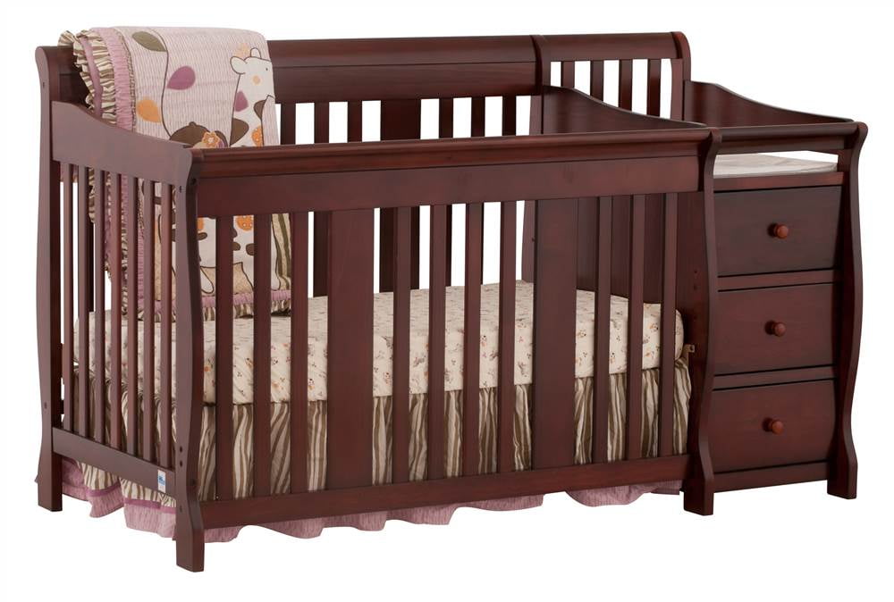 crib with changing table walmart