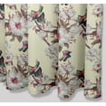 thumbnail image 6 of S4Sassy Yellow Floral & Kingfisher Bird Water Repellent Bath Shower Curtain With Roller Rings Hook-60 x 70 Inch, 6 of 6