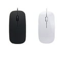 thumbnail image 1 of Wired Ultra-thin Mini Mouse Desktop Computer Laptop Matte Black White Cute Ergonomic Gaming Mouse, 1 of 8