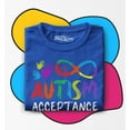 thumbnail image 3 of Shop4Ever Autism Acceptance Infinity Symbol Toddler's Cotton T-Shirt 5T/6T Royal Blue, 3 of 6