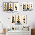 thumbnail image 4 of Designart "Finding Balance Cairn Sculpture Creation II" Spiritual Stone Wall Art Set Of 3 - Traditional Black Gallery Wall Set For Home Decor, 4 of 6