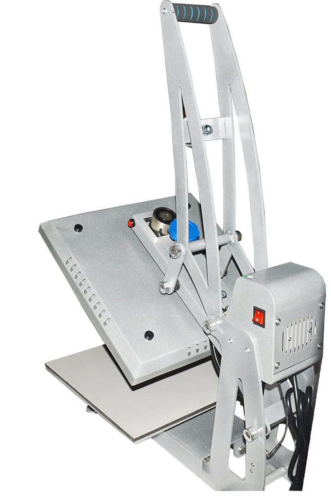EQCOTWEA Drawer Design Semi-Automatic Electric Heat Press Machine Sublimation Transfe Machine with Silicone Pad