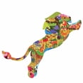 thumbnail image 1 of Puzzle HUOGUO con forma única de animal, regalo de 80 piezas para niños y adultos, 1 of 4