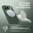 thumbnail image 4 of Magnetic for iPhone 14 Pro Case, [Compatible with MagSafe] [Full Camera Protection] Shockproof Protective Slim Translucent Matte Phone Case for iPhone 14 Pro 6.1'', Deep Green, 4 of 14