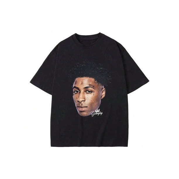 Camiseta de rapero YoungBoy Never Broke Again, estilo urbano, estética de alta calidad, estilo hip hop, vintage, para mujer, algodón pesado de 220 g, con frase motivacional.