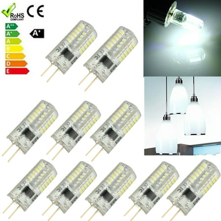 KingSo 10x 3W G4 LED 48 3014 SMD Bulb Corn Capsule Lamp Replace Halogen Light Pure White AC 110V (Best G4 Led Bulbs)