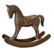 thumbnail image 5 of Estatua de caballo mecedor, figura decorativa de madera, adorno de escritorio para la oficina y la vida. Marrón, 5 of 9