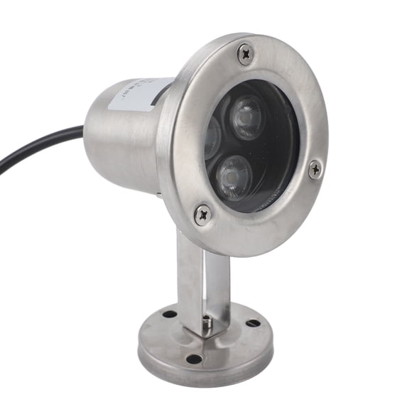 3W LED Stainless Steel Pond Light, IP68 Waterproof Submersible Spotlight for Fountain Pool, Energy Saving Soft Lighting Effect