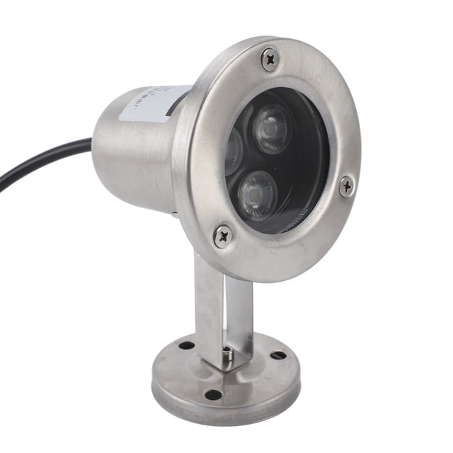 Pond Light, 3W LED Stainless Steel IP68 Waterproof Submersible Spotlight Fountain Lights with Bright Soft Lighting Effect and Energy Saving for Fountain Underwater Pool