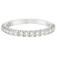 thumbnail image 3 of Half-Eternity Pave-Set Diamond Stacking Ring 14k White Gold (0.75ct), 3 of 3