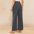 thumbnail image 6 of TRUBKH Corduroy Pants Women Wide Leg Sweat Pants Dressy Pants for Women Fall Bottoms for Women Pants Elastic Waist Corduroy Pants for Women Barrel Leg Pants Women Dark Gray Xl, 6 of 6