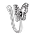 thumbnail image 3 of Anillo falso / falso / No piercing / Joyería del cuerpo / Perno falso / Falso Plata Cola Anillo de nariz falso, 3 of 8