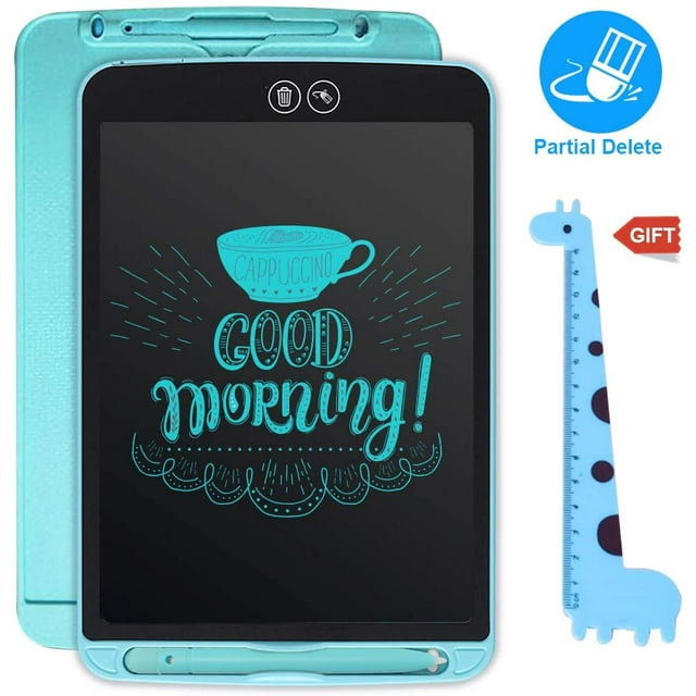 BAMAIA 8.5 Inch LCD Writing Board Partial Erase Lock Delete Button Black