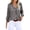 Gray, variant on LEAVINGSUO Fall Outfits Women Trendy Women's Tops Striped Printed Single Breasted Long Sleeve Shirt Blouse Tops