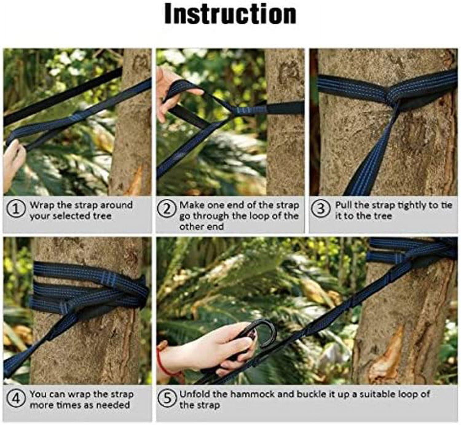 Nyon Hammock 400 lb Portable,1-2 Person Capacity for Camping Travel, Backpacking, Hiking, Outdoors Camping