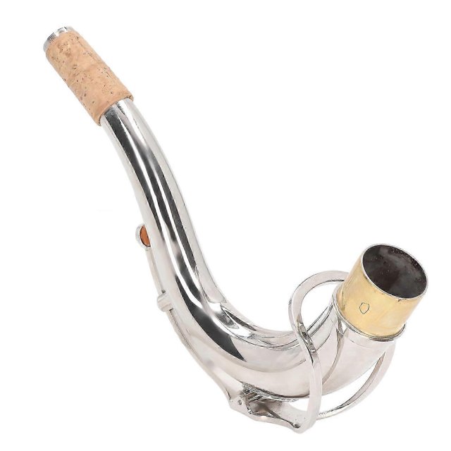 Tenor Saxophone Bend Neck - Metal Sax Elbow Neck Wind Instrument Accessory with Cork Design and Standard Size (28mm Diameter)