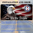 thumbnail image 3 of 1 Pcs 2D Flat License Plate Covers & Frames, The American Eagle For Decorative Front, Waterproof For Decoration Aluminum License Plate Covers & Frames Cover For Men Women, 12" X 6", 3 of 7