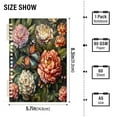 thumbnail image 3 of WOBOGO Peony Butterfly Painting Notebook College Horizontal Grid Paper Ink Spill Resistant Water Resistant Cover 8.3x5.7x0.4in, 3 of 8