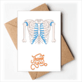 thumbnail image 1 of Costilla thoracic ilustración médica Nota en blanco del sobre de la tarjeta de agradecimiento, 1 of 4