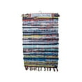thumbnail image 1 of Kole Imports OT868-16 Tapis Chindi Rayé Multicolore - Pack de 16, 1 of 1