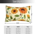 thumbnail image 2 of Naloa Sunflowers And Butterflies Pillow Covers, Throw Pillow Case Cushion Covers,Cushion for Bedroom,Couch,Home-16"x24", 2 of 6