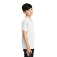 thumbnail image 3 of Port Authority Youth Silk Touch Polo-M (White), 3 of 6