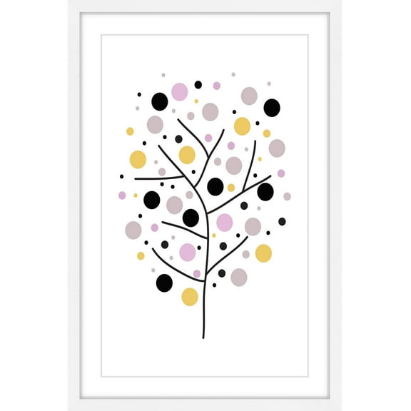 Marmont Hill "Spotted Tree" by Katarina Snygg Framed Painting Print